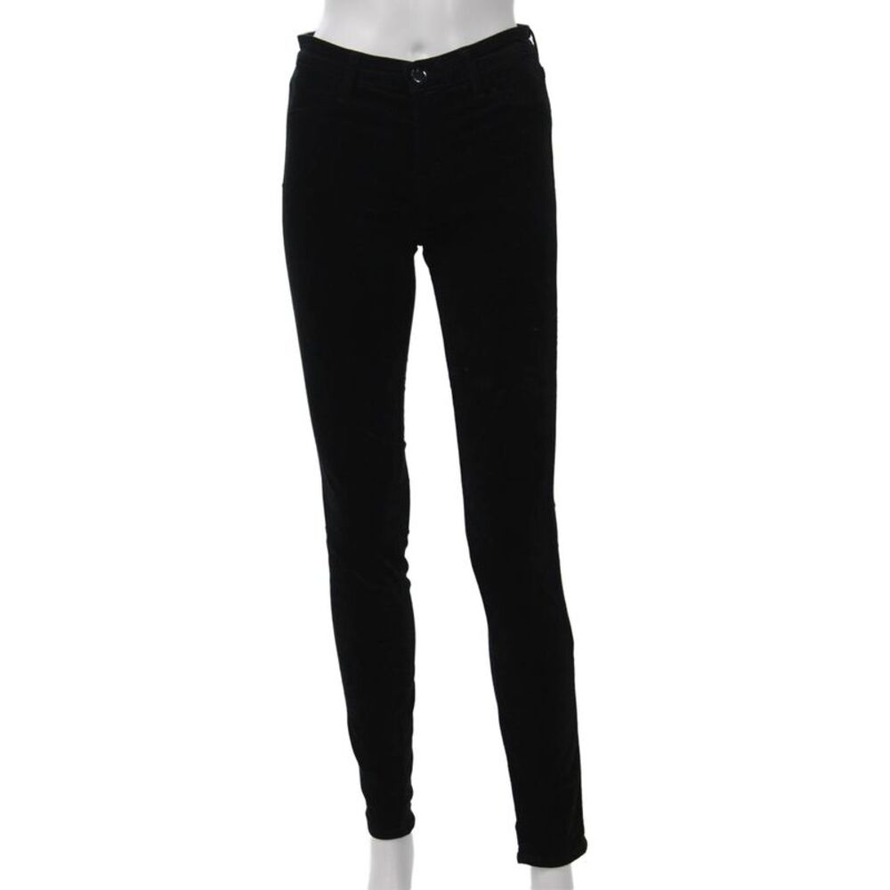 J Brand Womens Jegging Black Cotton Button 30in Size 25
